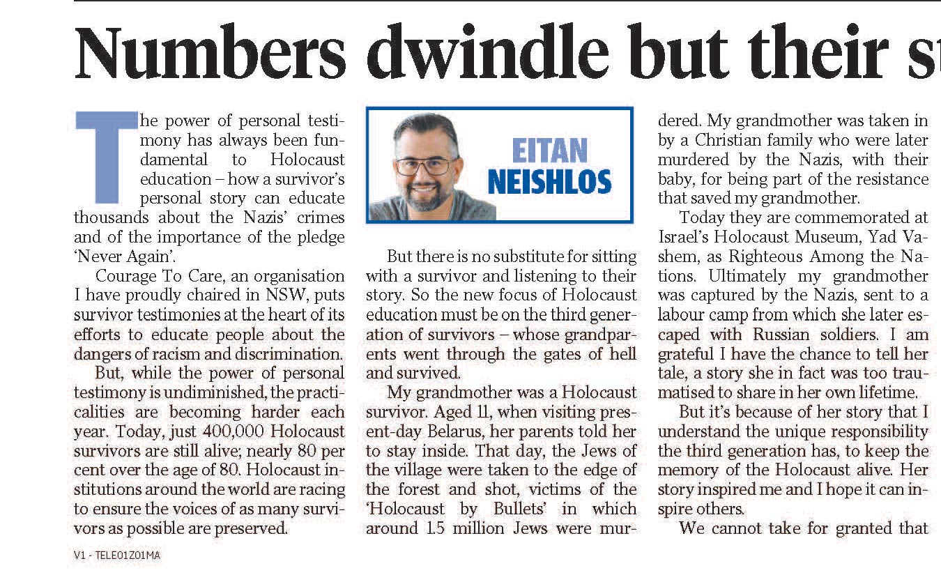 Daily Telegraph - Eitan Neishlos